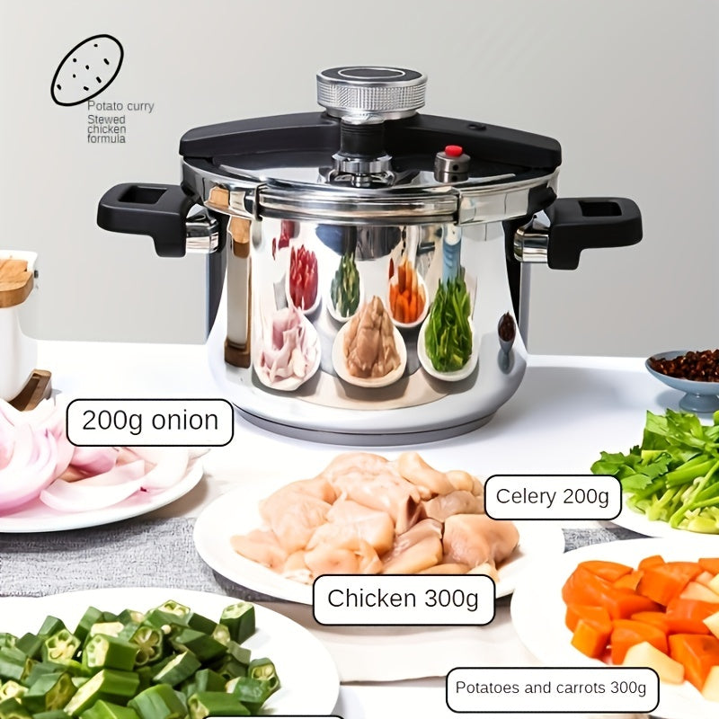 🔥Factory Clearance Sale🔥 6L Large Capacity Household Outdoor 304 Stainless Steel Pressure Cooker