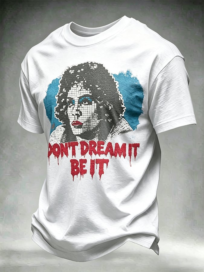 Camiseta estampada de manga corta para hombre