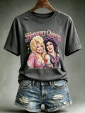 Women's Print Round Neck T-shirt