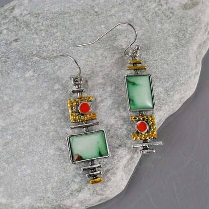 Boucles d'oreilles pendantes géométriques vintage bohèmes