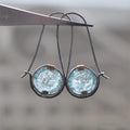 Vintage Ocean Crystal Earrings