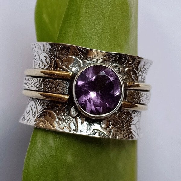 🔥🔥Último Día 49% DE DESCUENTO🎁Anillo de Meditación de Cristal Bohemio