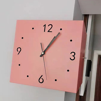 ⏰️Clearance Sale living room corner double-sided luminous creative clock wall lamp