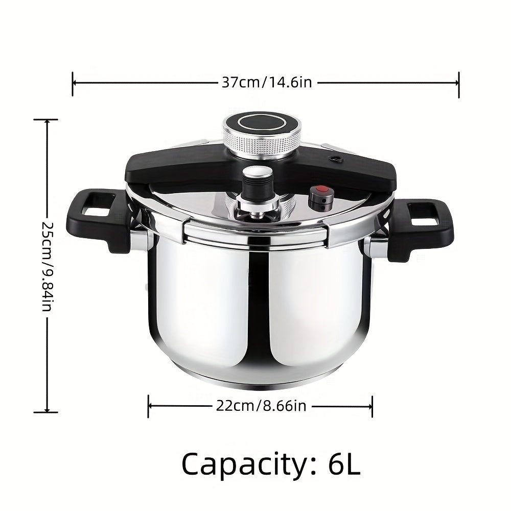 🔥Factory Clearance Sale🔥 6L Large Capacity Household Outdoor 304 Stainless Steel Pressure Cooker