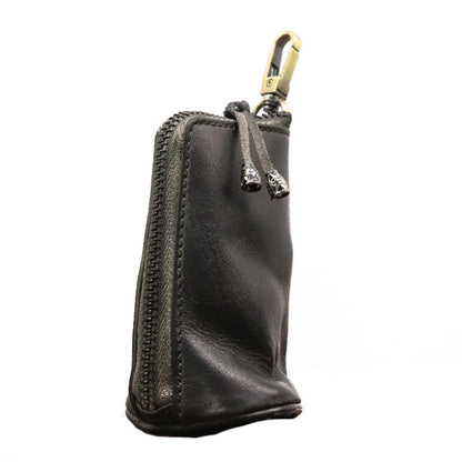 Head Layer Cowhide Vintage Old Cowhide Key Bag