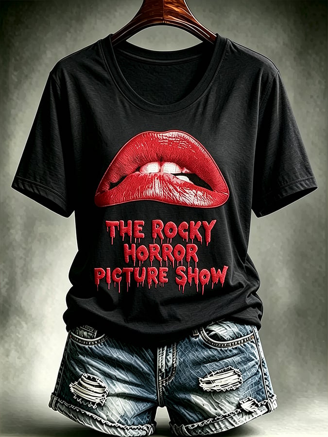 Women's Print Round Neck T-shirt