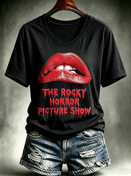 Women's Print Round Neck T-shirt