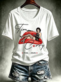 Women's Print Round Neck T-shirt