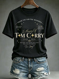 Women's Print Round Neck T-shirt