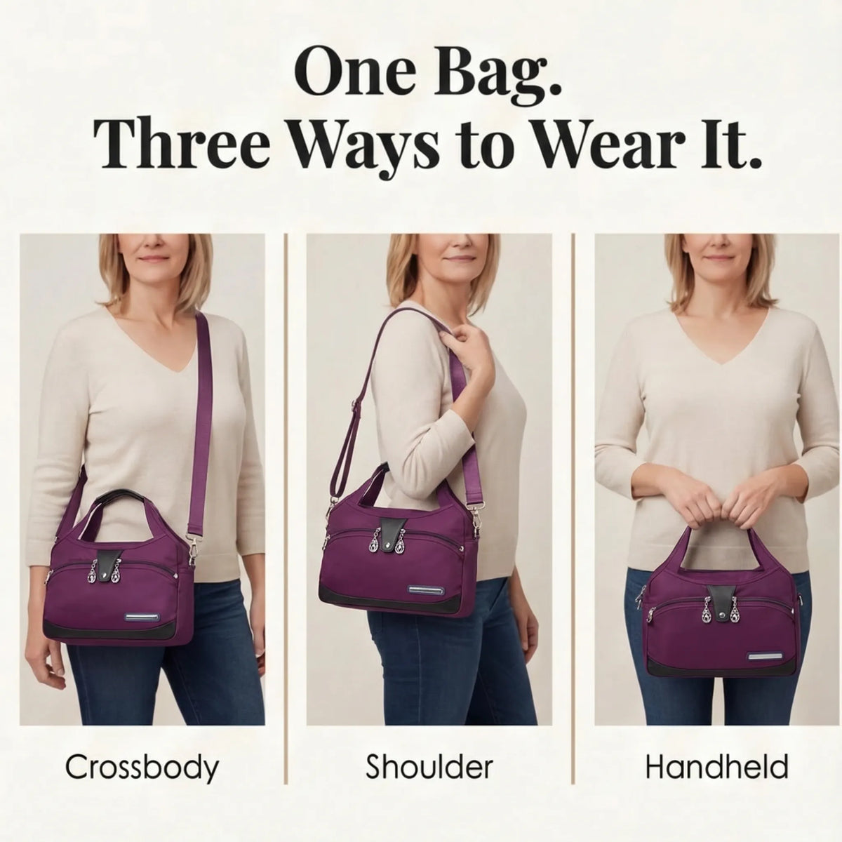 Factory Direct Sale - Multi Pocket Crossbody Bag