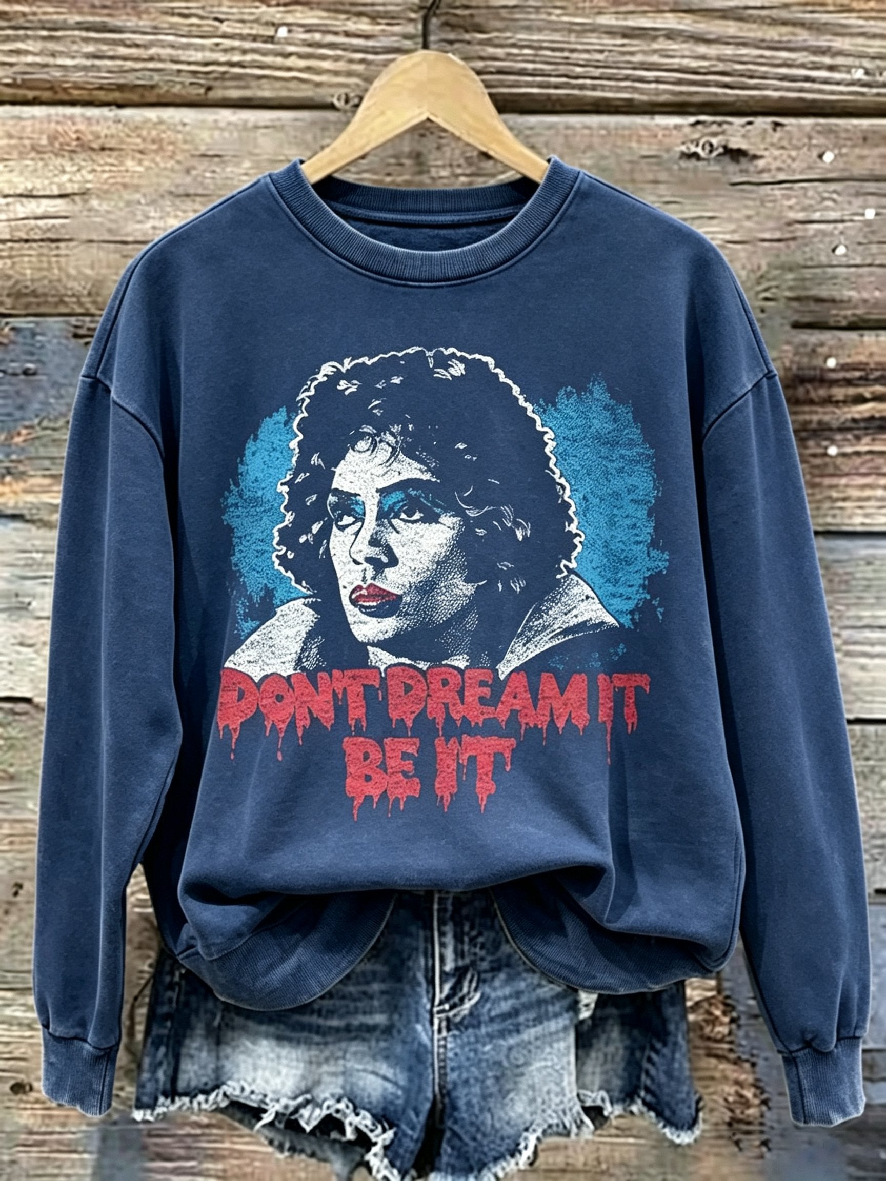 Women's Casual Printed Long-Sleeve Sweatshirt