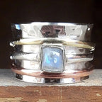 🔥Last Day 49% OFF🎁Chunky Moonstone Meditation Ring