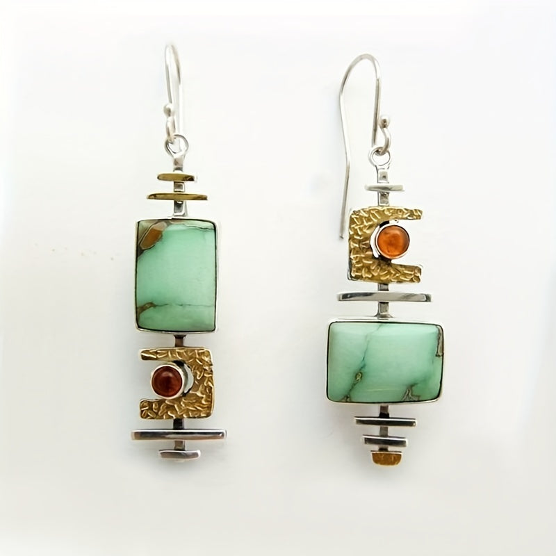 Boucles d'oreilles pendantes géométriques vintage bohèmes