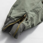 Heavy Zip Patch Denim Drawstring Cargo Pencil Lounge Pants