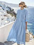 Women'S Casual Solid Color  Dress