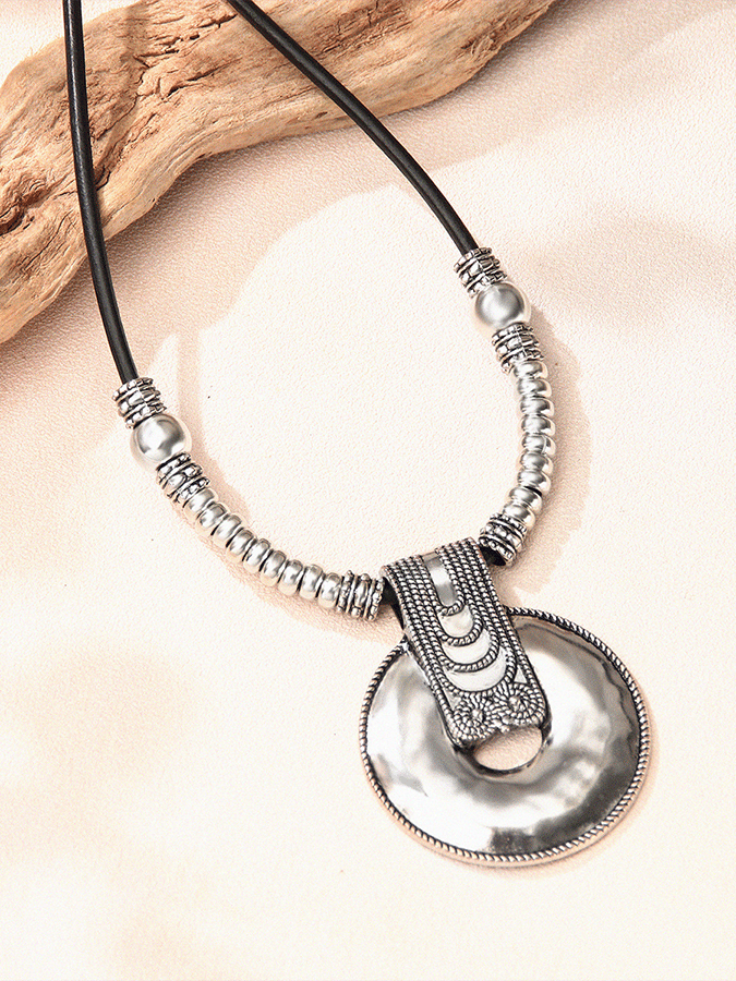 Women'S Vintage Bohemian Alloy Hoop Necklace