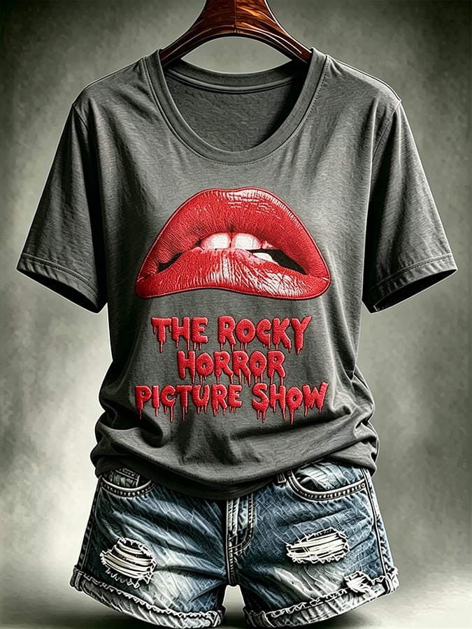 Women's Print Round Neck T-shirt
