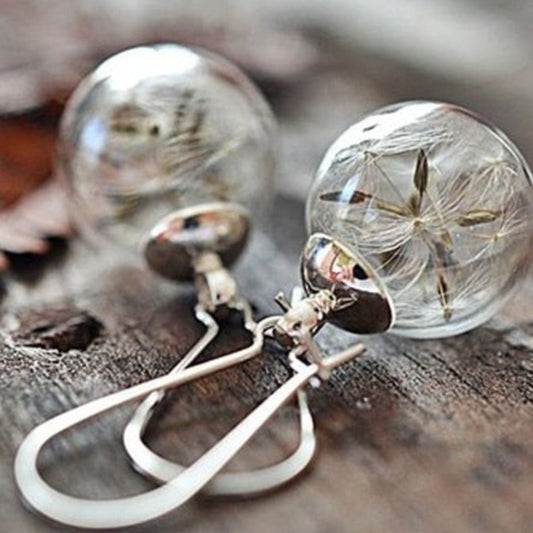 Boucles d'oreilles Pissenlit Argent