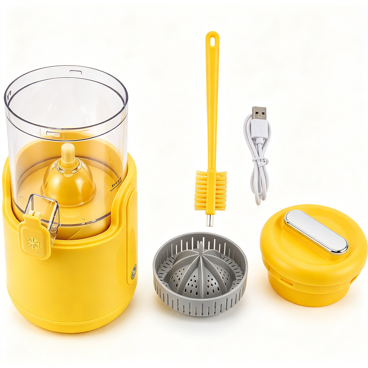 🔥Factory Clearance Sale🔥Electric Citrus Juicer, Rechargeable Juicer Machine with USB Cable and Cleaning Brush