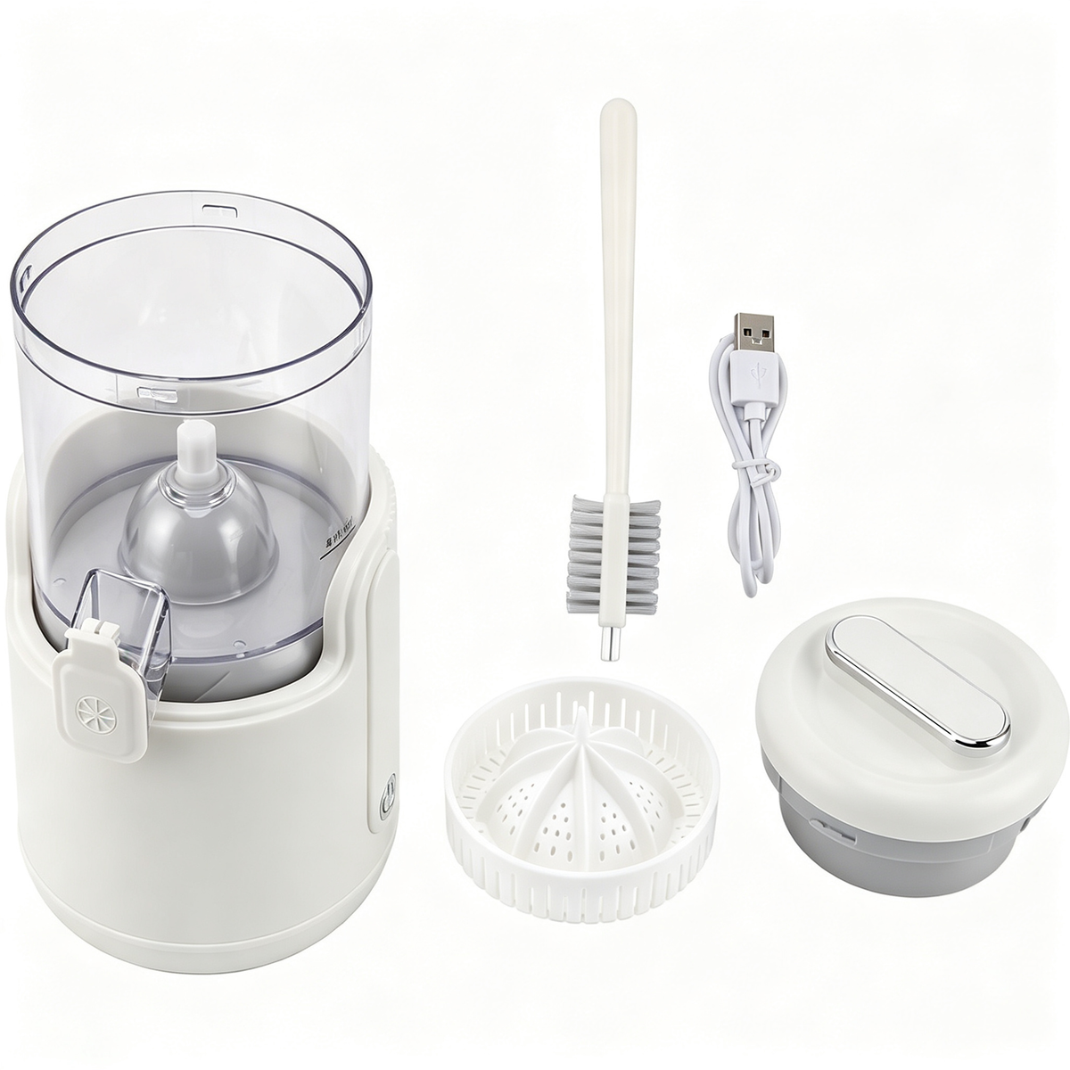 🔥Factory Clearance Sale🔥Electric Citrus Juicer, Rechargeable Juicer Machine with USB Cable and Cleaning Brush