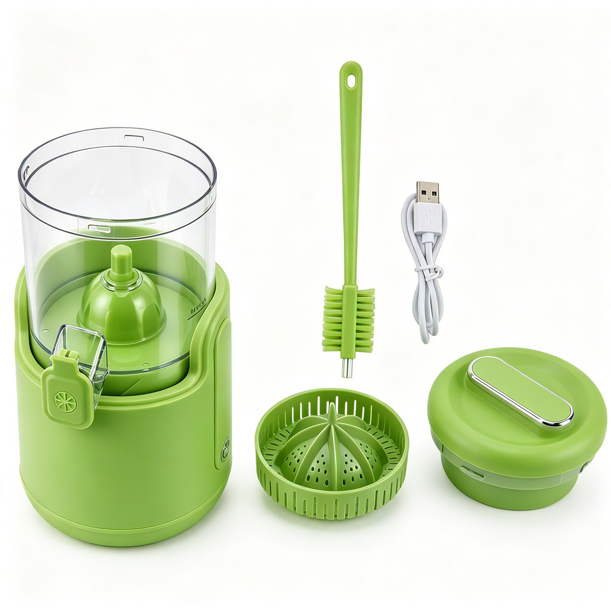 🔥Factory Clearance Sale🔥Electric Citrus Juicer, Rechargeable Juicer Machine with USB Cable and Cleaning Brush