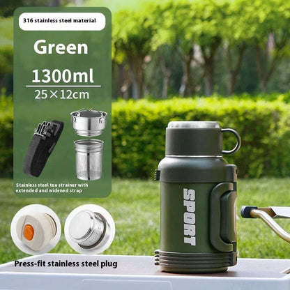 ⏰️Clearance Sale Large Capacity Stainless Steel Thermos Cup - Insulated 1300ML to 4000ML for Outdoor Use