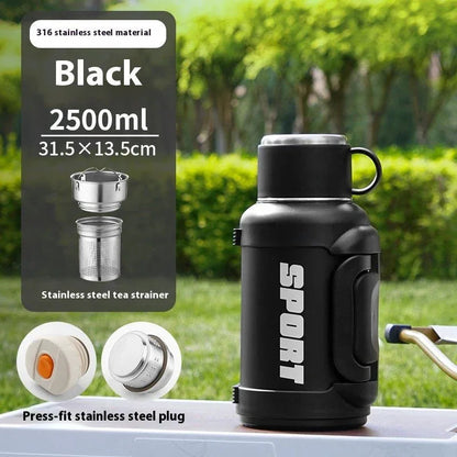 ⏰️Clearance Sale Large Capacity Stainless Steel Thermos Cup - Insulated 1300ML to 4000ML for Outdoor Use