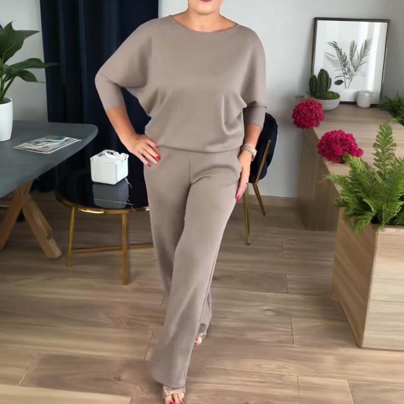 Elegante conjunto de 3 piezas que incluye cárdigan largo, top y pantalón