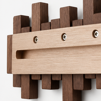 Clearance Sale-Sculptural Wood Wall Coat Rack